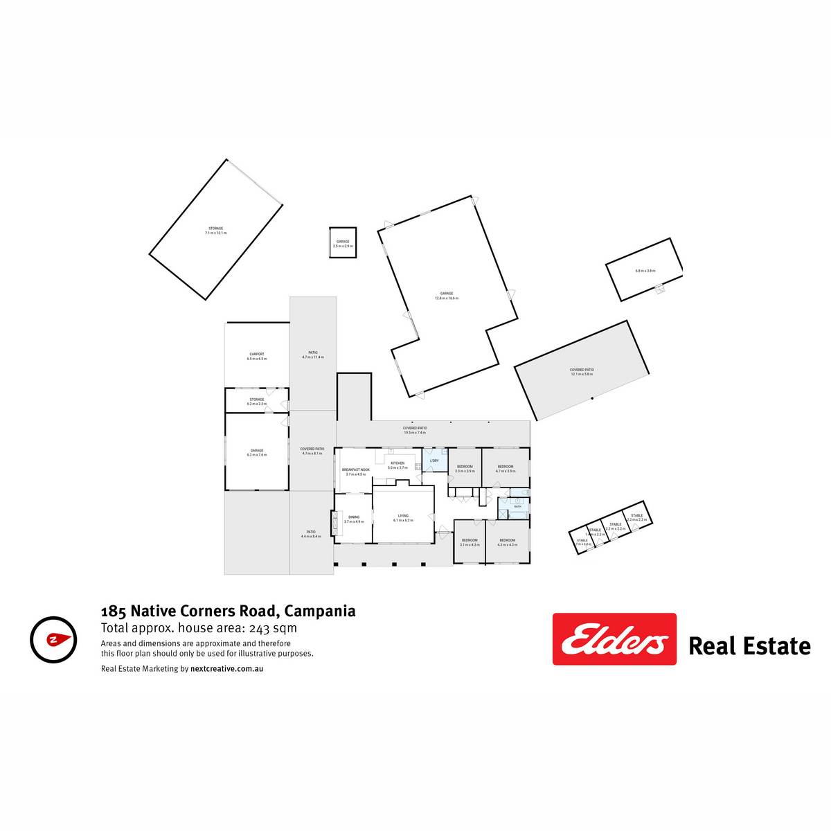 185 Native Corners Road, Campania For Sale by Farmbuy.com - floorplan 1