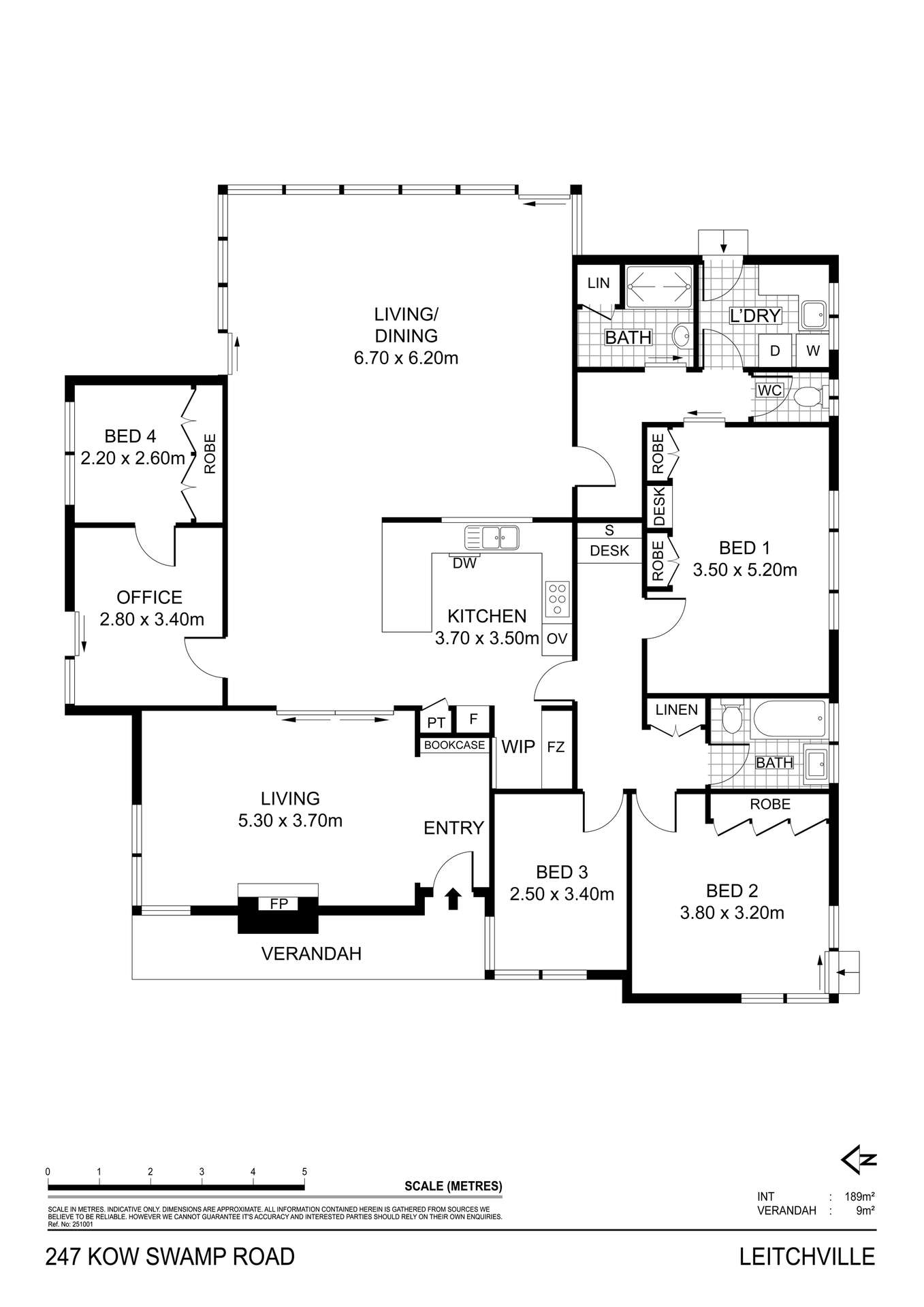247 Kow Swamp Road, Leitchville Auction by Farmbuy.com - floorplan 1