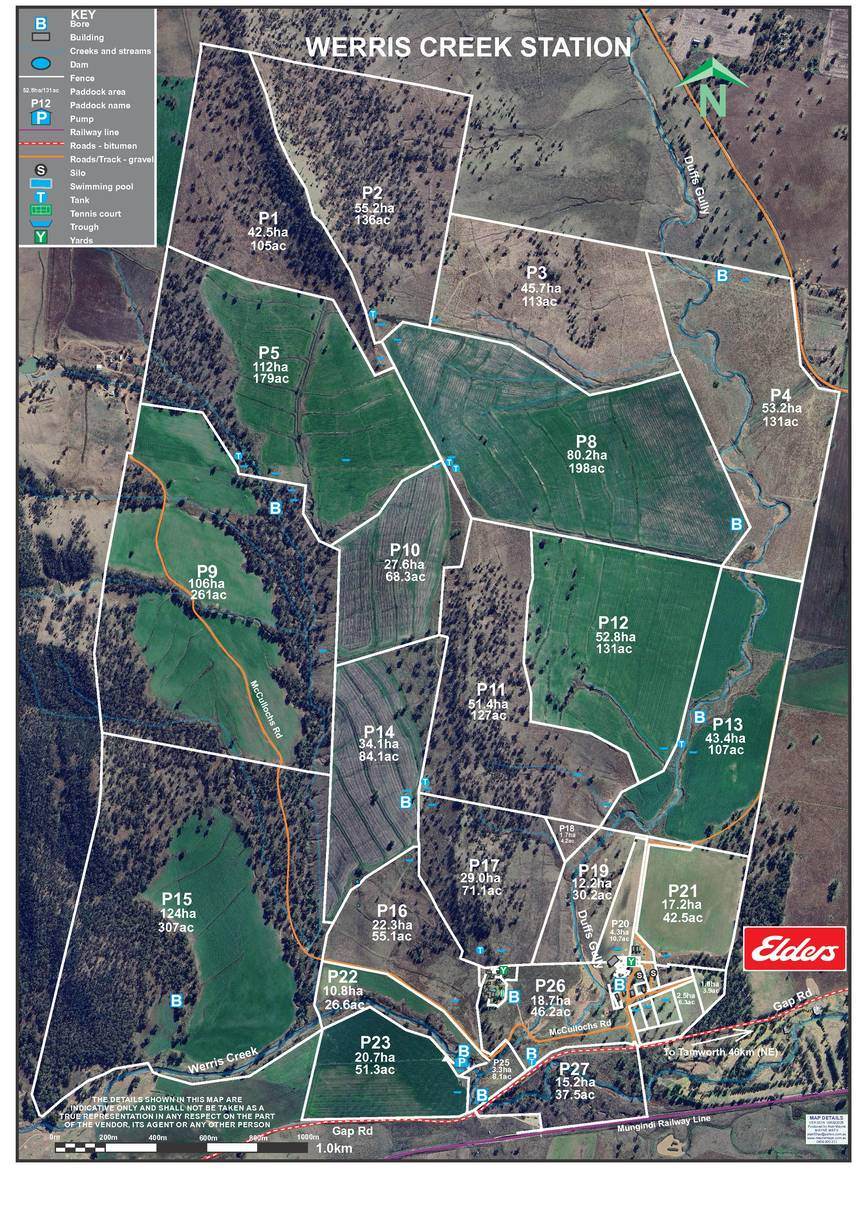 Werris Creek Station, 54 McCullochs Road, Werris Creek For Sale by Farmbuy.com - floorplan 1