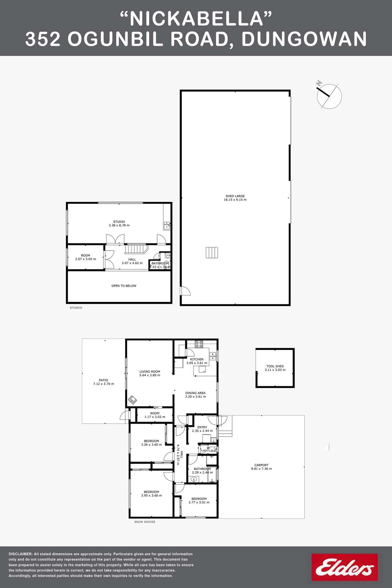 352 Ogunbil Road, Dungowan Auction by Farmbuy.com - floorplan 1