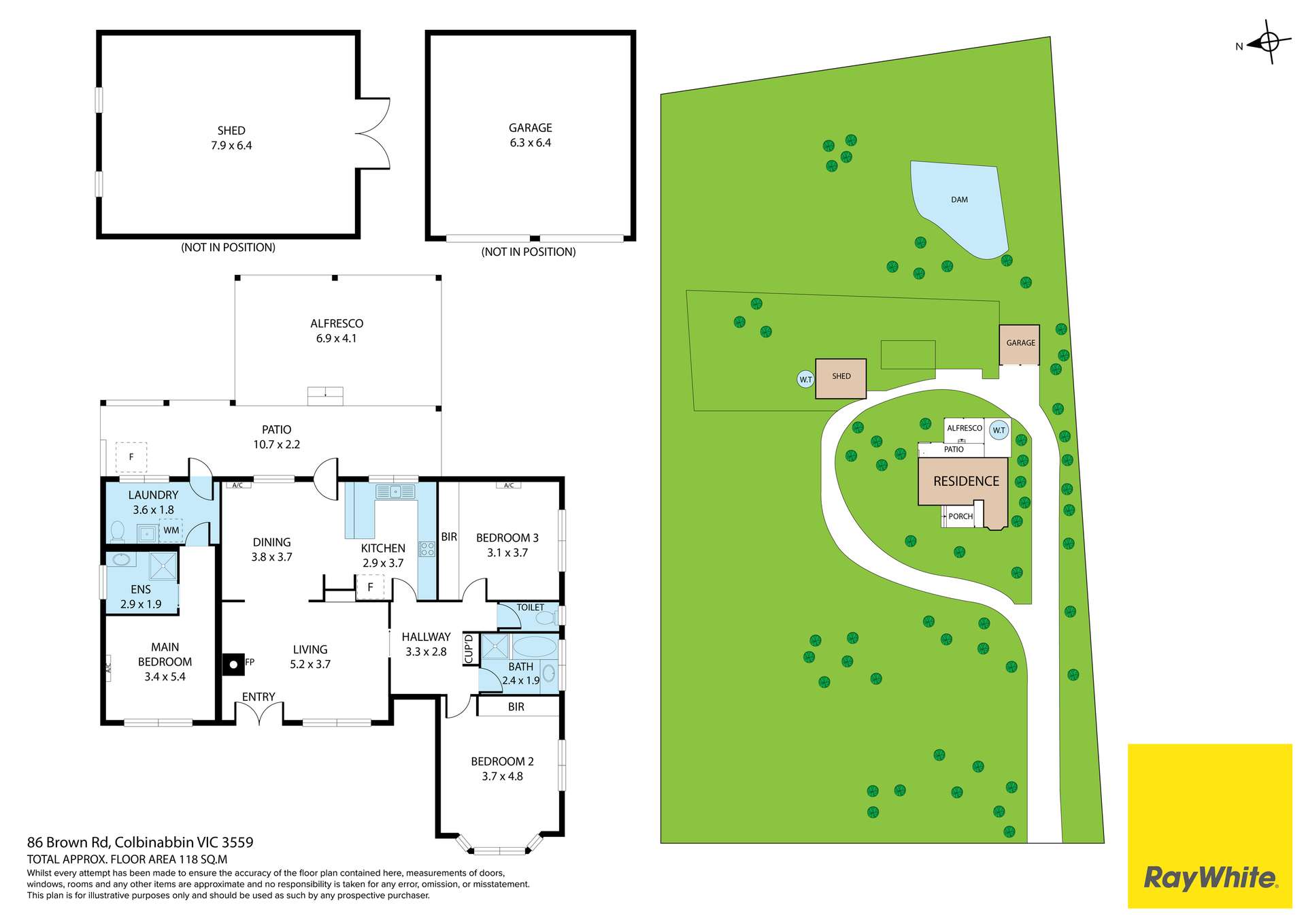 86 Brown Road, Colbinabbin For Sale by Farmbuy.com - floorplan 1