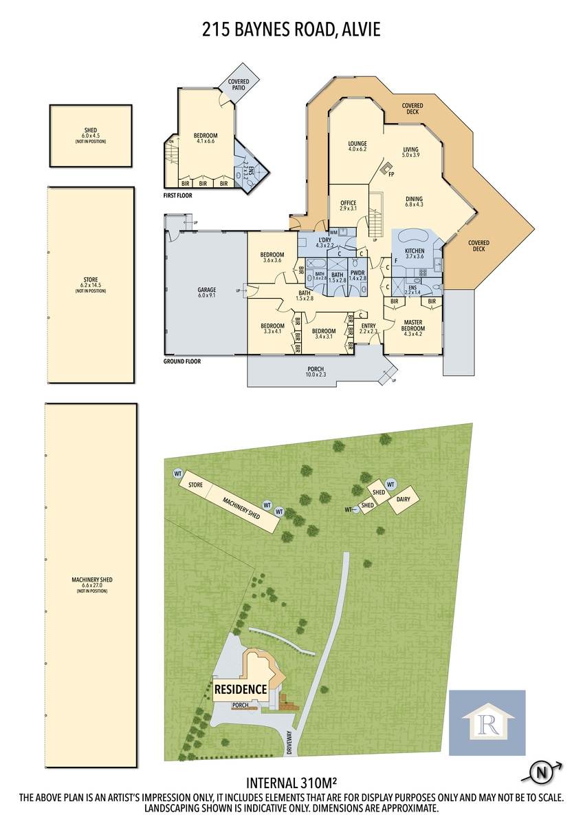 215 Baynes Road, Alvie For Sale by Farmbuy.com - floorplan 1