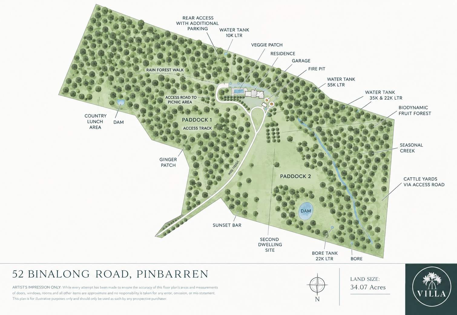 52 Binalong Road, Pinbarren For Sale by Farmbuy.com - floorplan 2