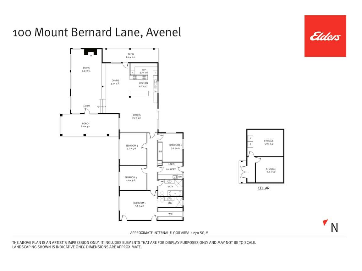 100 Mt Bernard Lane, Avenel For Sale by Farmbuy.com - floorplan 1