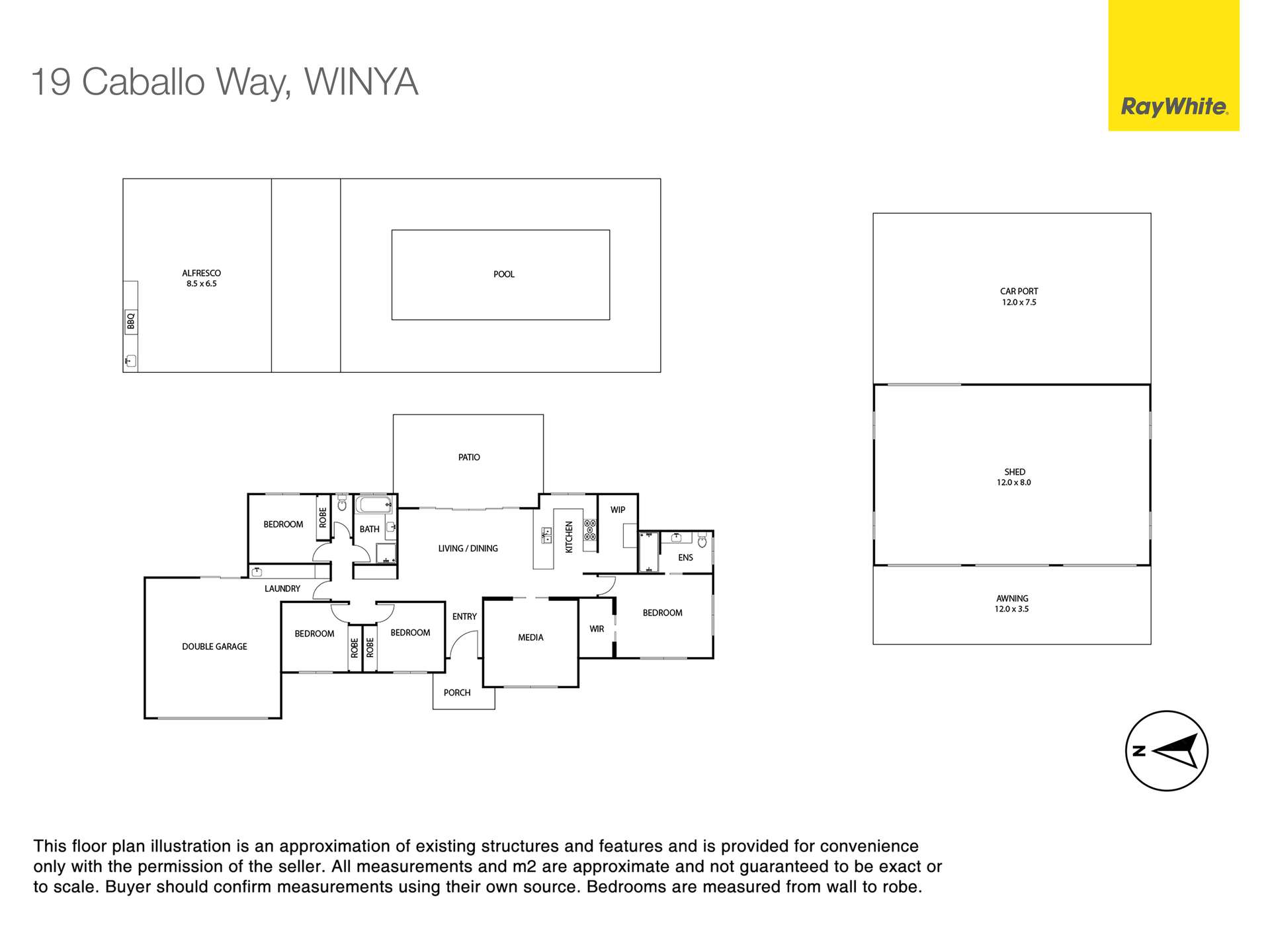 19 Caballo Way, Winya For Sale by Farmbuy.com - floorplan 1