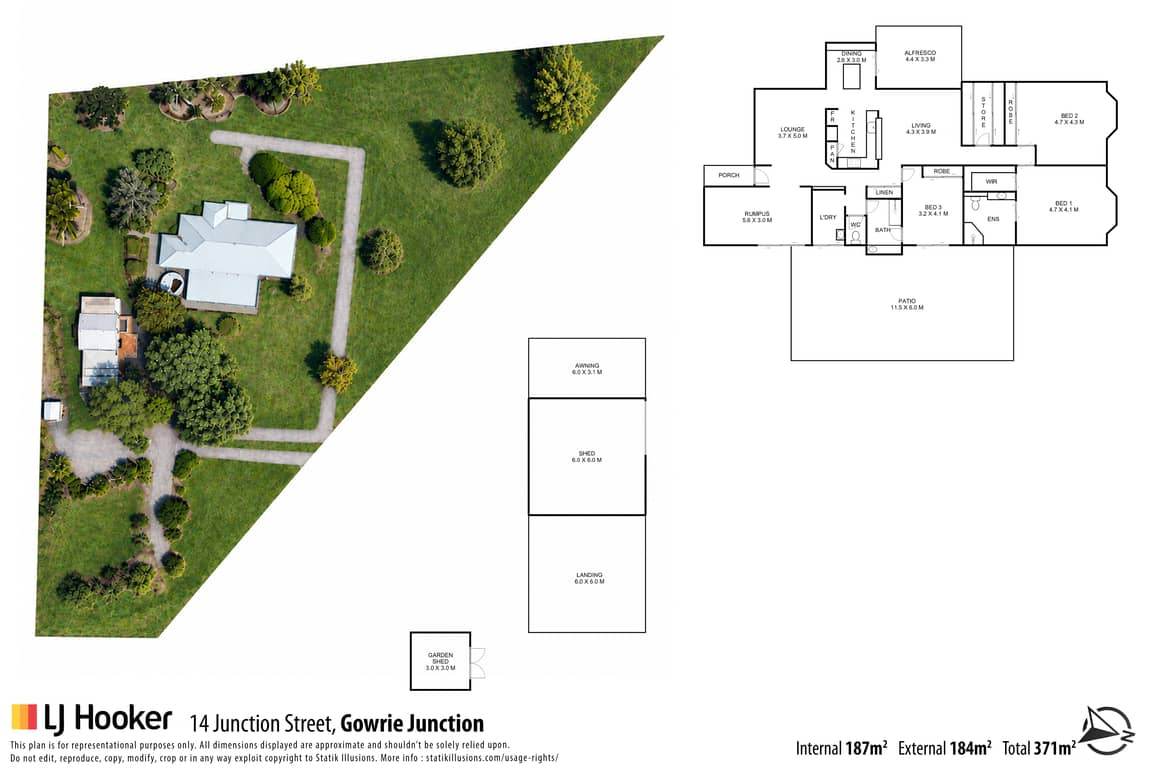 14 Junction Street, Gowrie Junction For Sale by Farmbuy.com - floorplan 1