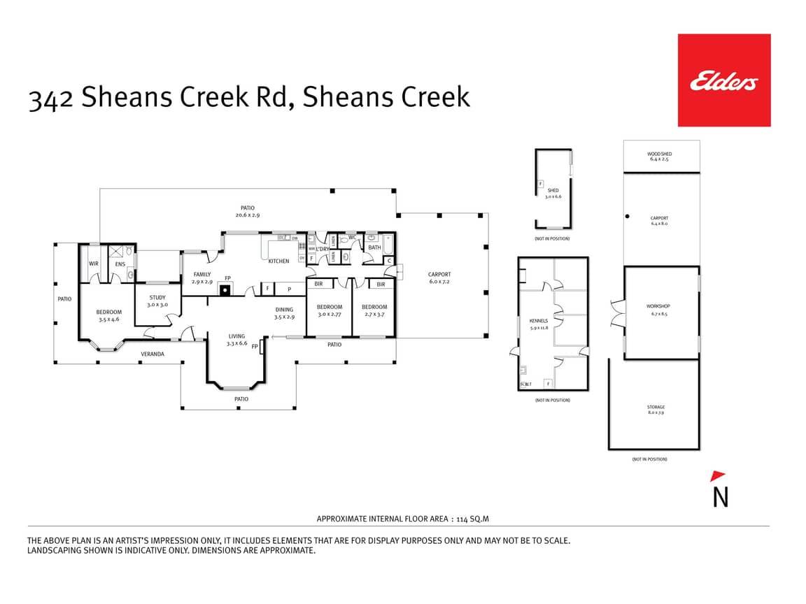 342 Sheans Creek Road, Sheans Creek For Sale by Farmbuy.com - floorplan 2
