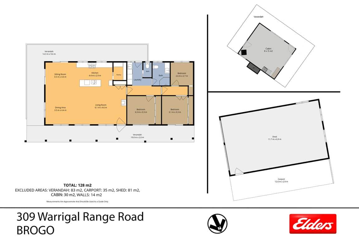 309 Warrigal Range Road, Brogo For Sale by Farmbuy.com - floorplan 1