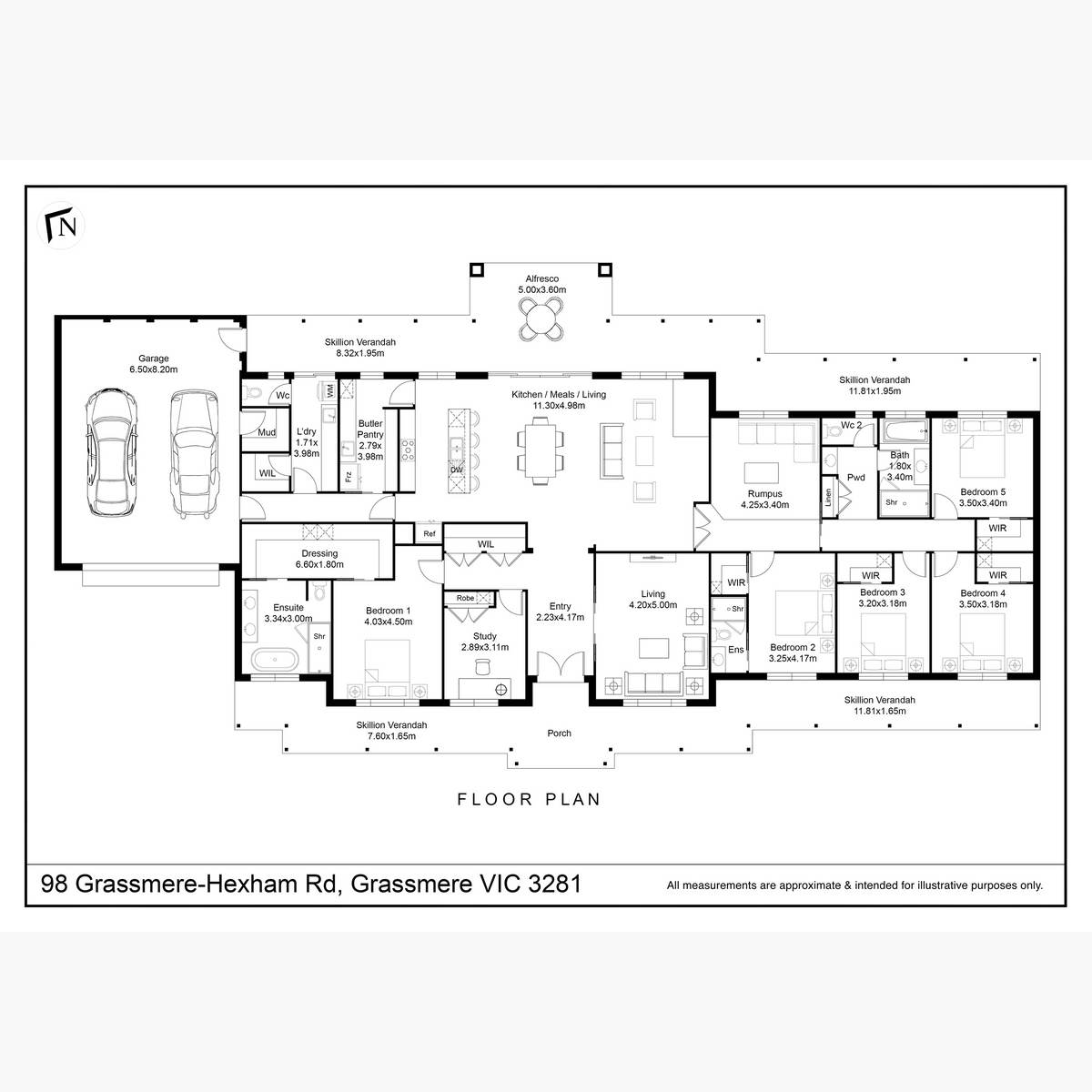98 Grassmere-Hexham Road, Grassmere For Sale by Farmbuy.com - floorplan 1